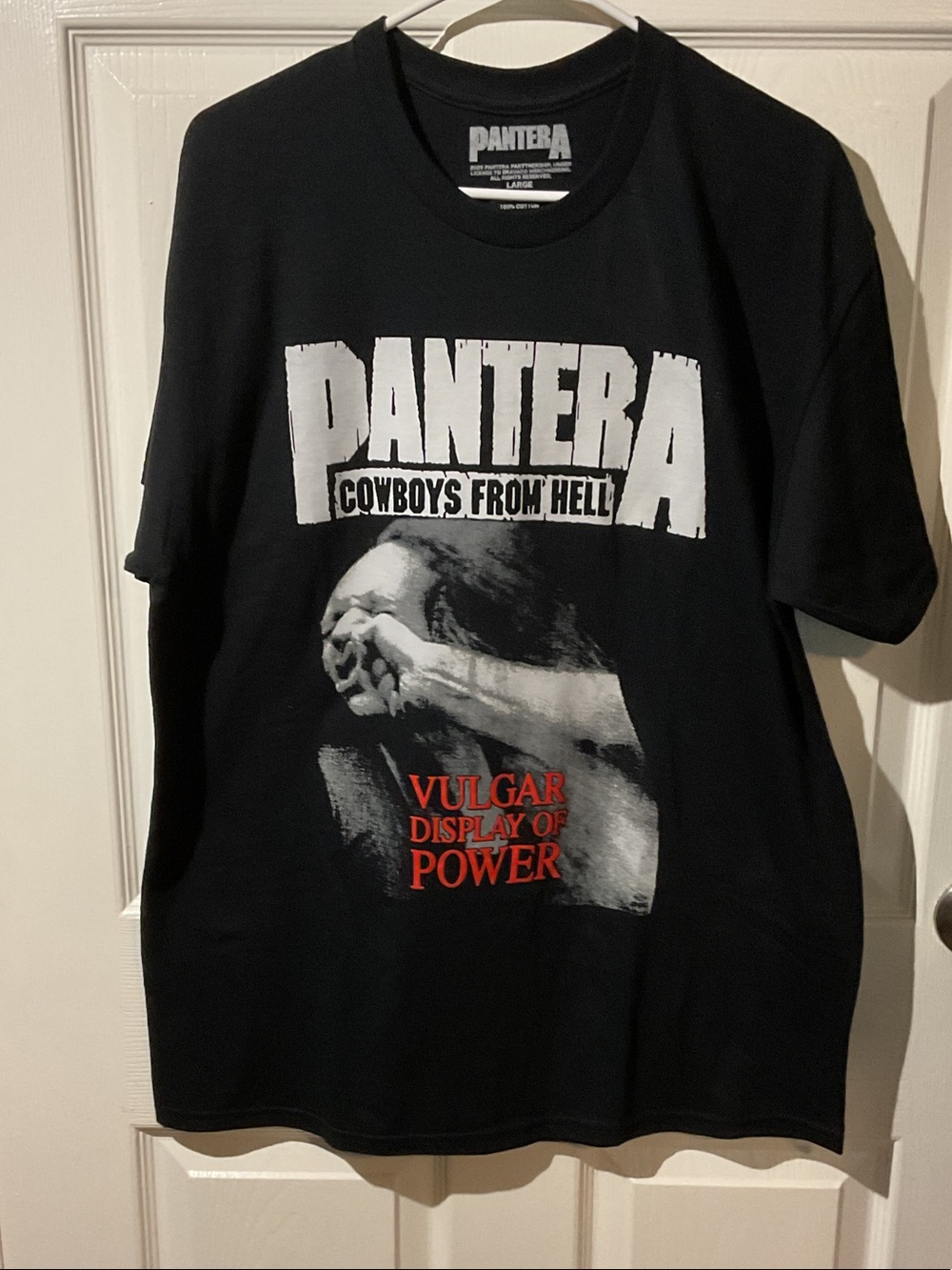 Pantera Cowboys From Hell Vulgar Display of Power Graphic Tee - Black